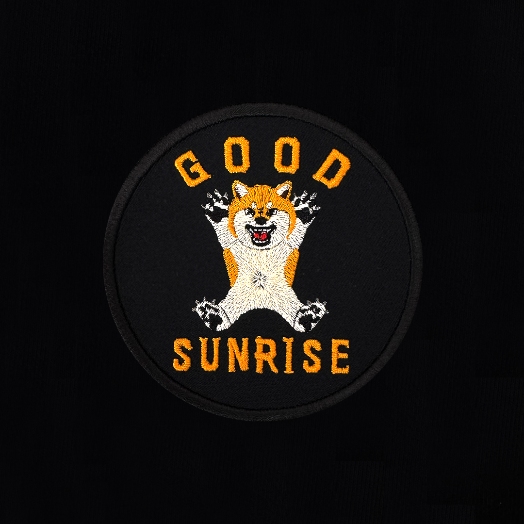 GekiShiba Round Patch HOODIE