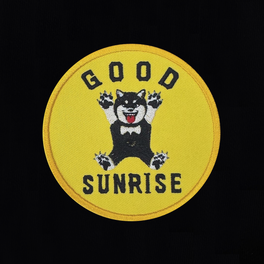 GekiShiba Round Patch HOODIE