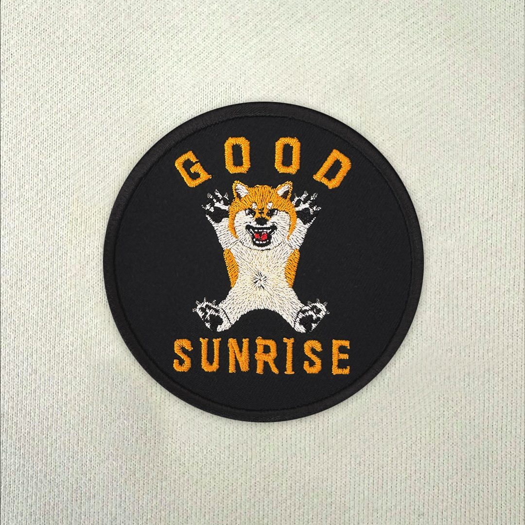 GekiShiba Round Patch HOODIE