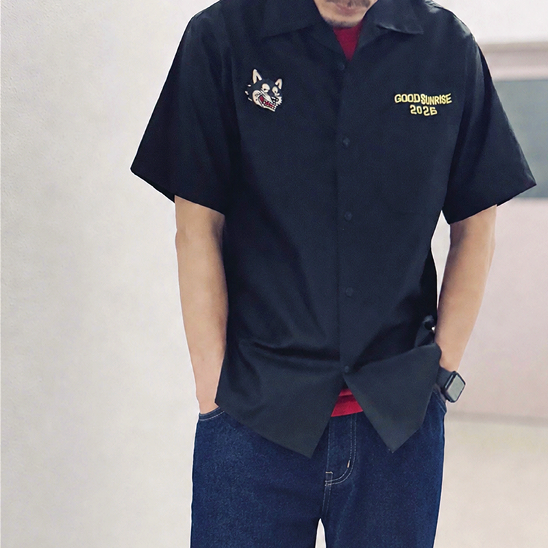 Gekishiba Open Collar Shirt