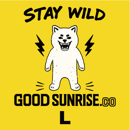 Gekishiba Stay Wild BackPrint Box T-SHIRT
