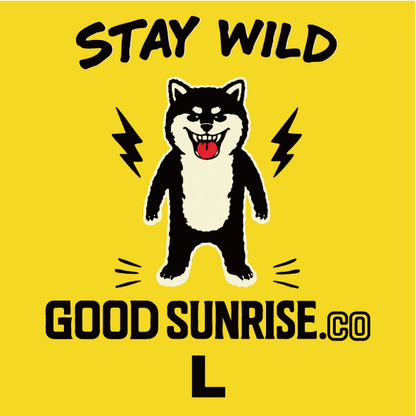 Gekishiba Stay Wild BackPrint Box T-SHIRT