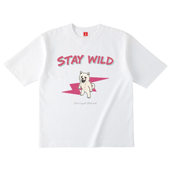 Gekishiba Stay Wild Inazuma Print T-SHIRT