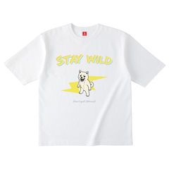 Gekishiba Stay Wild Inazuma Print T-SHIRT