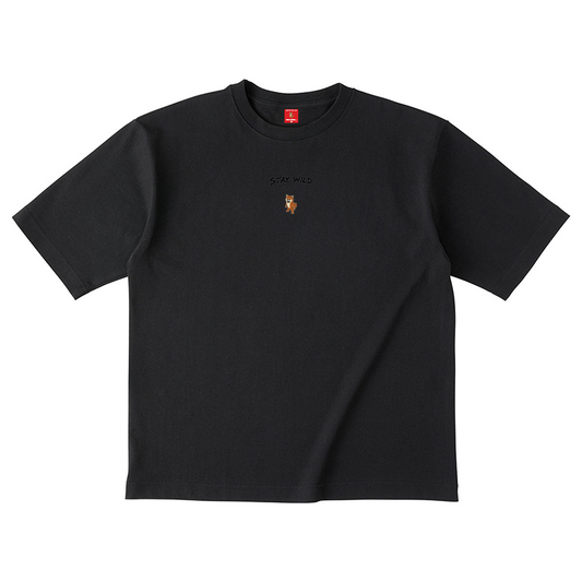 Gekishiba Stay Wild NEON Embroidery T-SHIRT