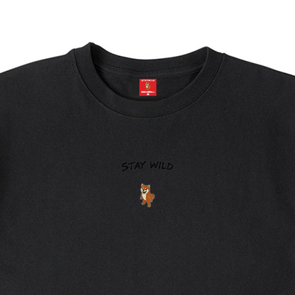 Gekishiba Stay Wild NEON Embroidery T-SHIRT