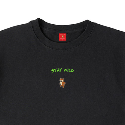 Gekishiba Stay Wild NEON Embroidery T-SHIRT