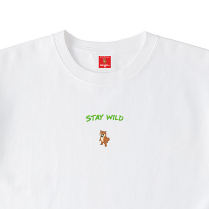 Gekishiba Stay Wild NEON Embroidery T-SHIRT
