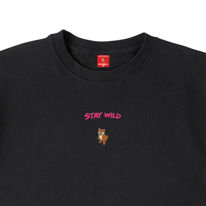 Gekishiba Stay Wild NEON Embroidery T-SHIRT