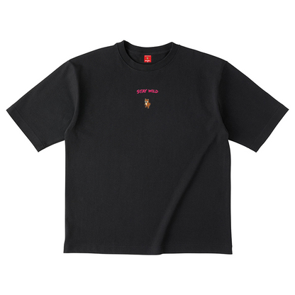 Gekishiba Stay Wild NEON Embroidery T-SHIRT