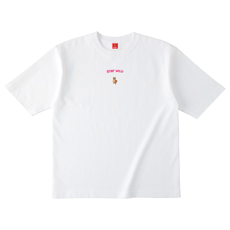 Gekishiba Stay Wild NEON Embroidery T-SHIRT