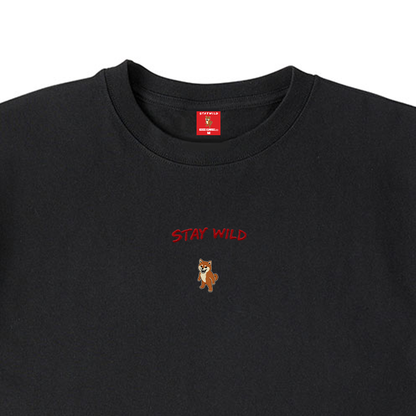 Gekishiba Stay Wild NEON Embroidery T-SHIRT