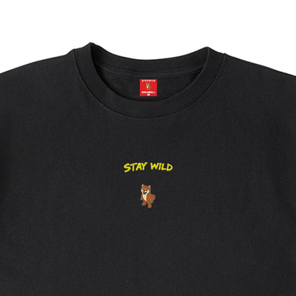 Gekishiba Stay Wild NEON Embroidery T-SHIRT