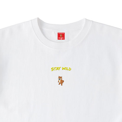 Gekishiba Stay Wild NEON Embroidery T-SHIRT