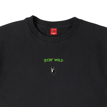 Gekishiba Stay Wild NEON Embroidery T-SHIRT