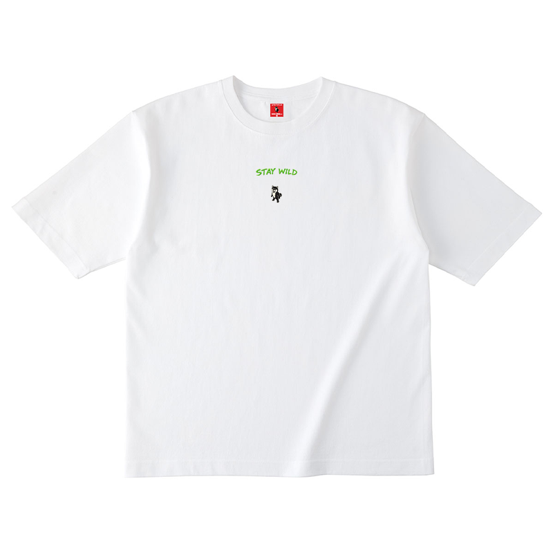 Gekishiba Stay Wild NEON Embroidery T-SHIRT