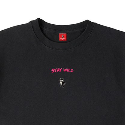 Gekishiba Stay Wild NEON Embroidery T-SHIRT