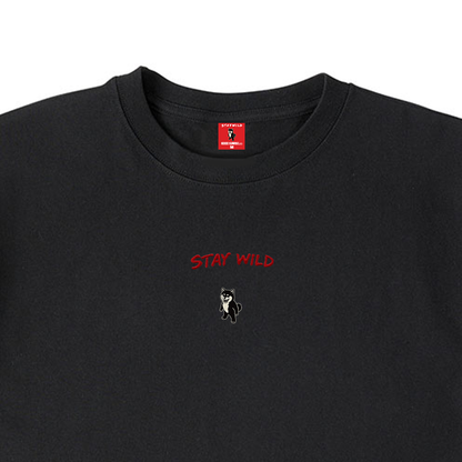 Gekishiba Stay Wild NEON Embroidery T-SHIRT