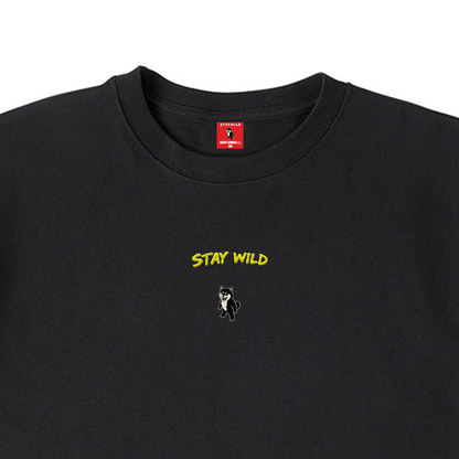 Gekishiba Stay Wild NEON Embroidery T-SHIRT
