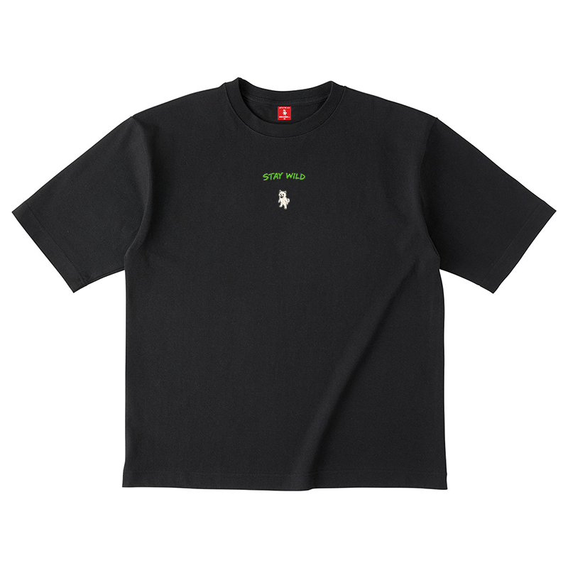 Gekishiba Stay Wild NEON Embroidery T-SHIRT