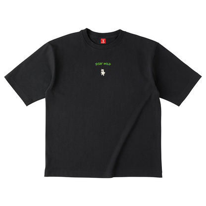 Gekishiba Stay Wild NEON Embroidery T-SHIRT