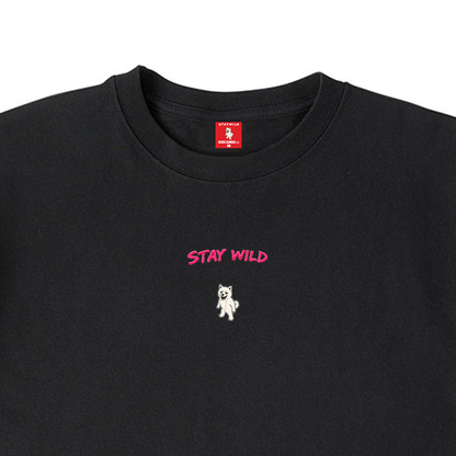 Gekishiba Stay Wild NEON Embroidery T-SHIRT