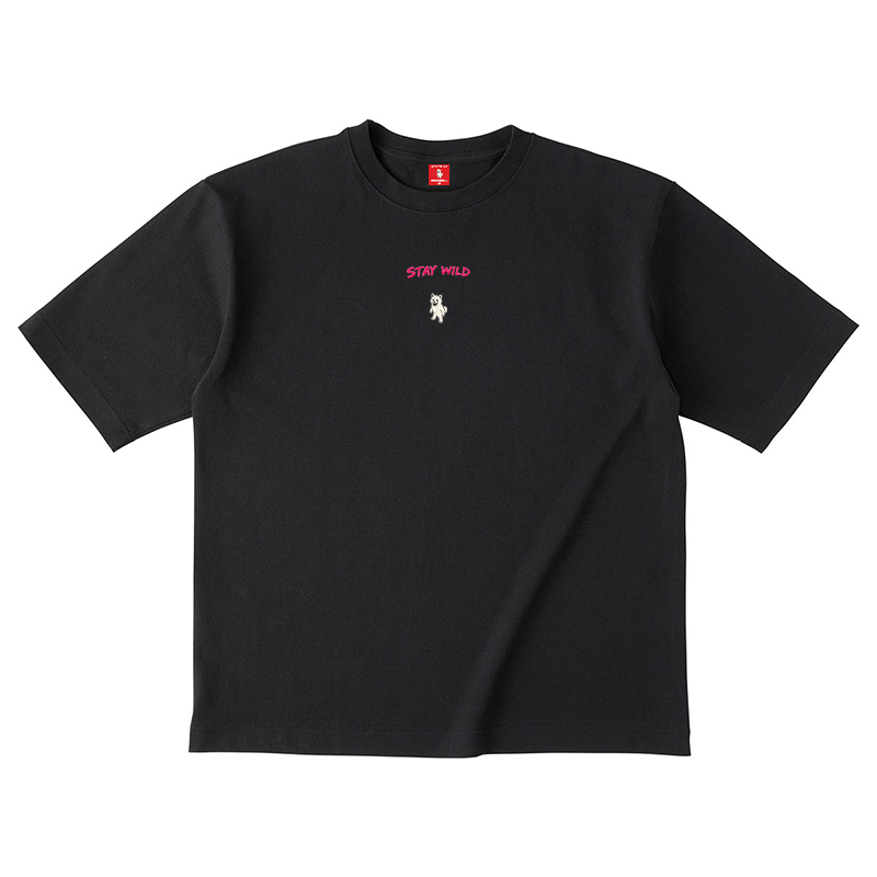 Gekishiba Stay Wild NEON Embroidery T-SHIRT