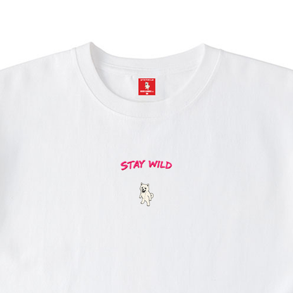 Gekishiba Stay Wild NEON Embroidery T-SHIRT