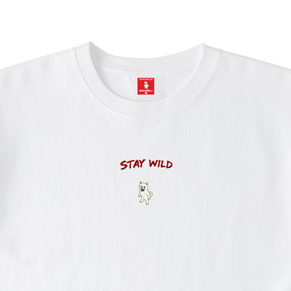 Gekishiba Stay Wild NEON Embroidery T-SHIRT