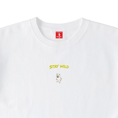 Gekishiba Stay Wild NEON Embroidery T-SHIRT