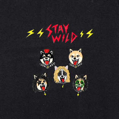 GekiShiba Stay Wild Rock T-SHIRT