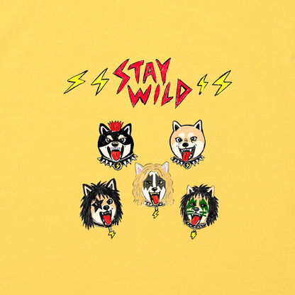 GekiShiba Stay Wild Rock T-SHIRT