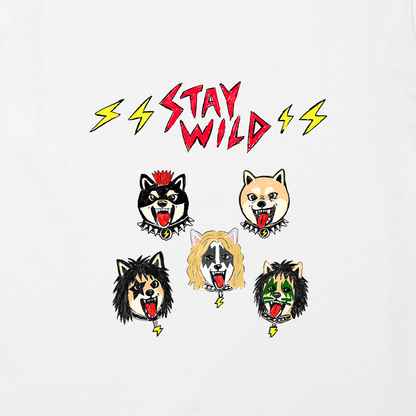 GekiShiba Stay Wild Rock T-SHIRT
