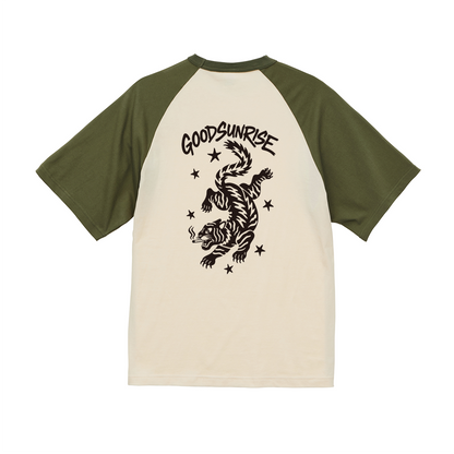 Iketora BACK PRINT RAGLAN T-SHIRT