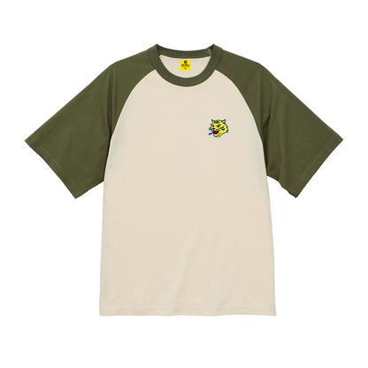 Iketora BACK PRINT RAGLAN T-SHIRT