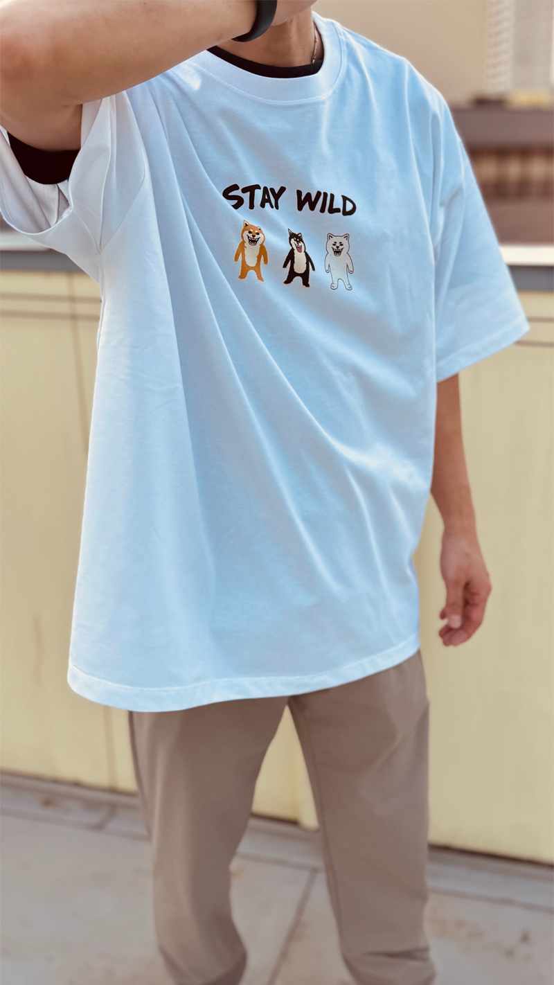 Gekishiba Stay Wild GRAPHIC Box T-SHIRT