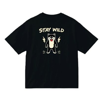 Gekishiba Stay Wild BackPrint Box T-SHIRT