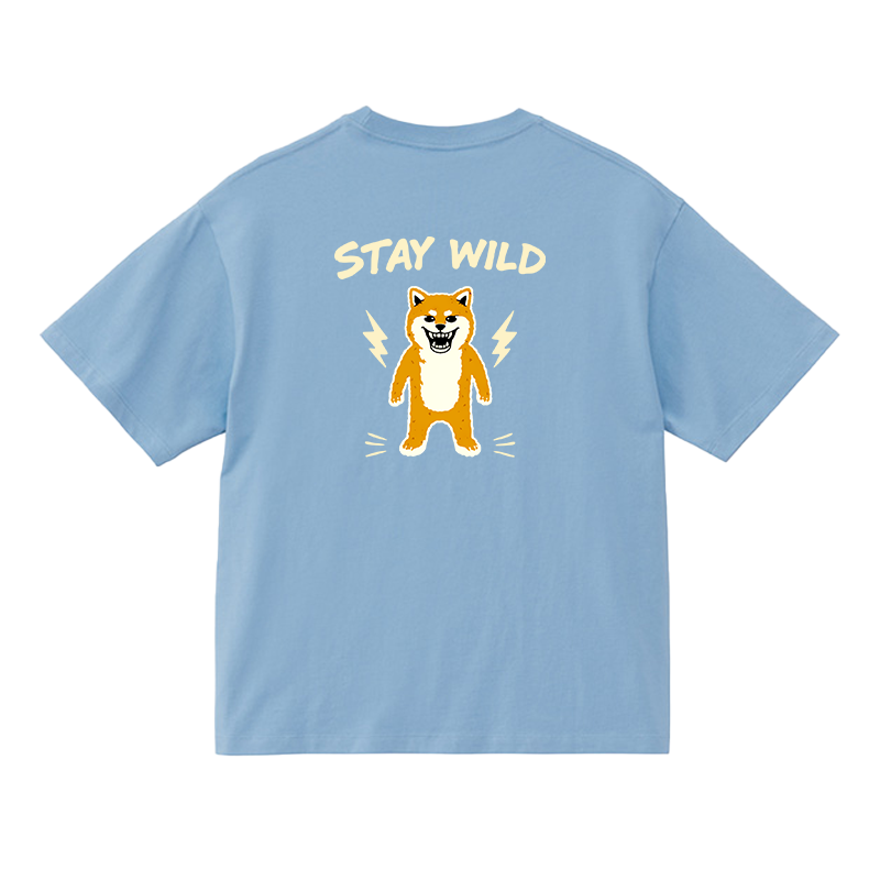 Gekishiba Stay Wild BackPrint Box T-SHIRT