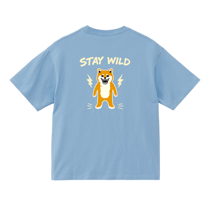 Gekishiba Stay Wild BackPrint Box T-SHIRT