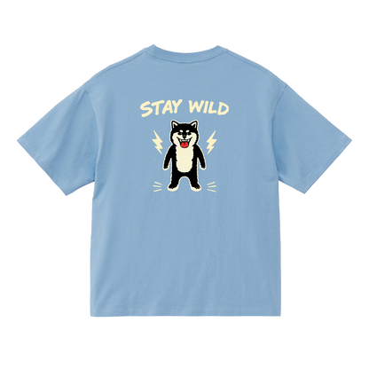 Gekishiba Stay Wild BackPrint Box T-SHIRT