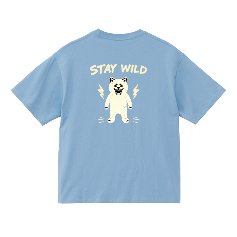 Gekishiba Stay Wild BackPrint Box T-SHIRT