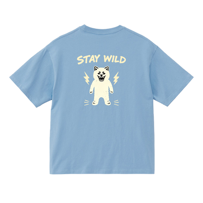 Gekishiba Stay Wild BackPrint Box T-SHIRT