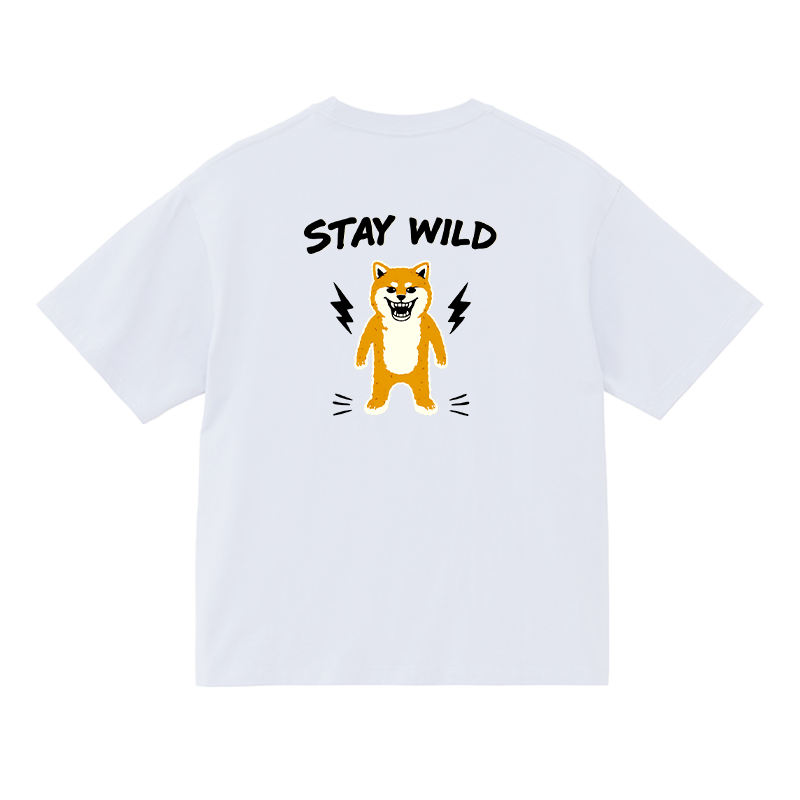 Gekishiba Stay Wild BackPrint Box T-SHIRT