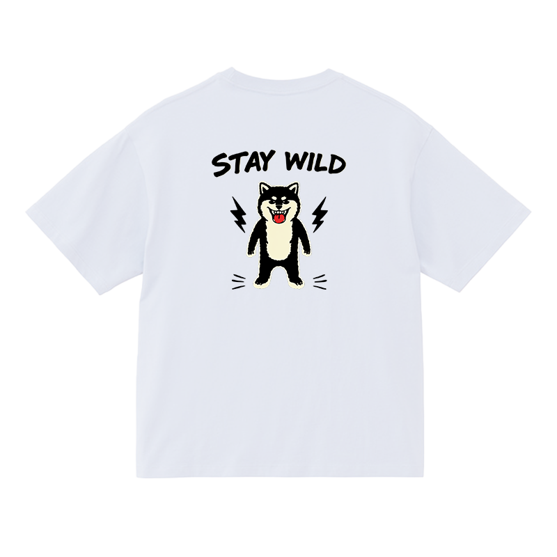 Gekishiba Stay Wild BackPrint Box T-SHIRT