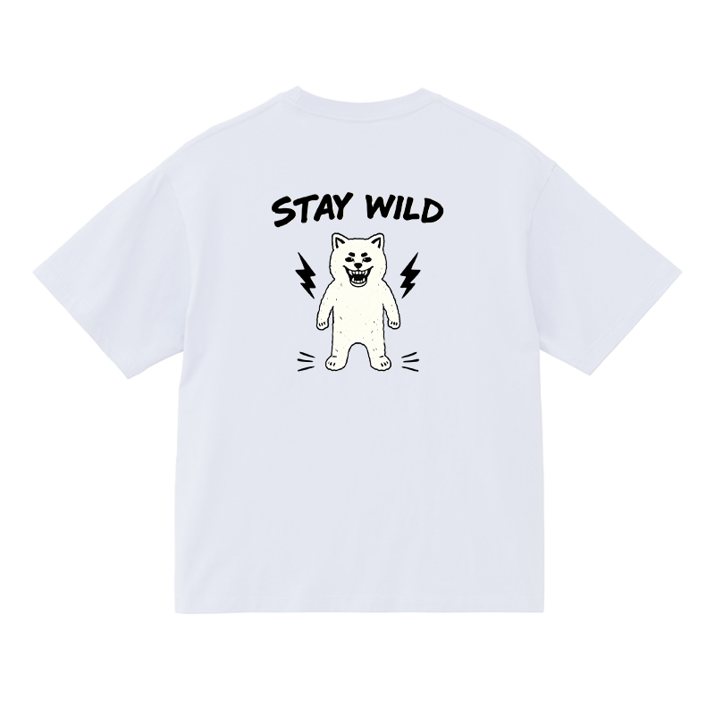Gekishiba Stay Wild BackPrint Box T-SHIRT