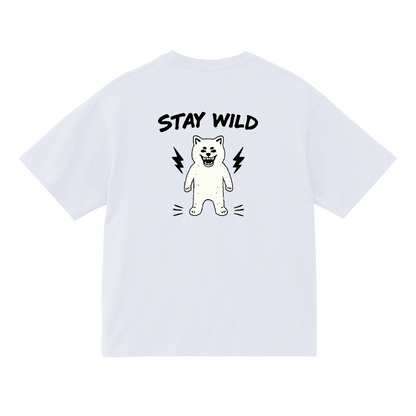 Gekishiba Stay Wild BackPrint Box T-SHIRT